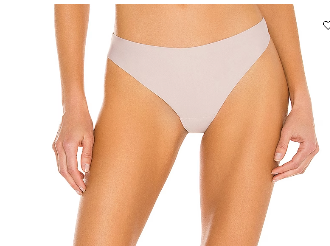 JIV ATHLETICS The Cameltoe Proof Low Rise Thong in Sand