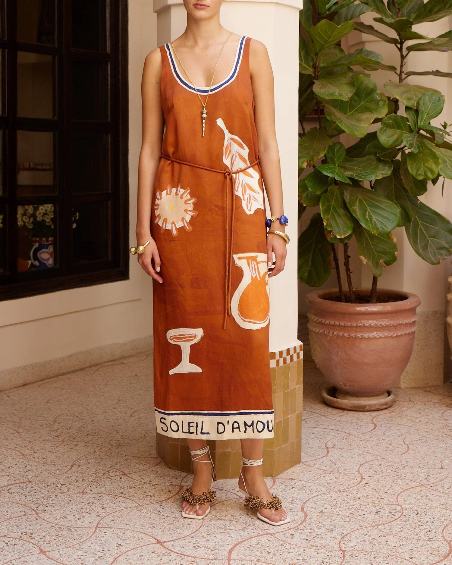 alemais soleil linen midi dress Alemais Soleil D'amour Silk Midi Dress