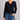 100% Cashmere LS Shrunken V Neck-Sea Biscuit Del Mar