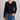 100% Cashmere LS Shrunken V Neck-Sea Biscuit Del Mar
