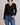 100% Cashmere LS Shrunken V Neck-Sea Biscuit Del Mar