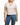 Alanis Recycled Cotton V Neck Tee-Sea Biscuit Del Mar