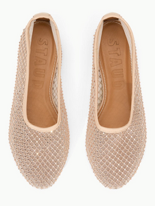 Alba Ballet Flat in Champagne | Staud-Sea Biscuit Del Mar