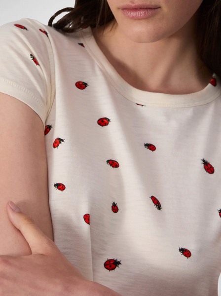 All Over Ladybug Tee-Sea Biscuit Del Mar