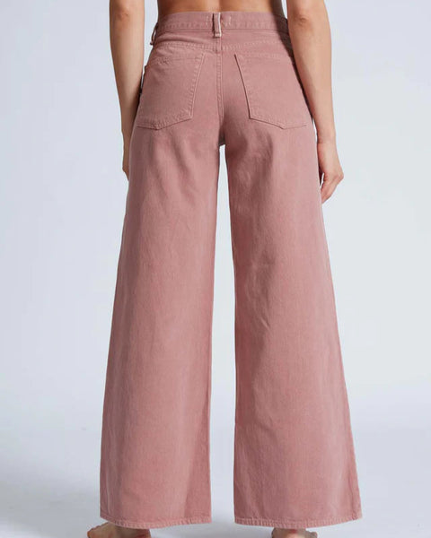 Atomic Wide Leg in Dusty Rose-Sea Biscuit Del Mar