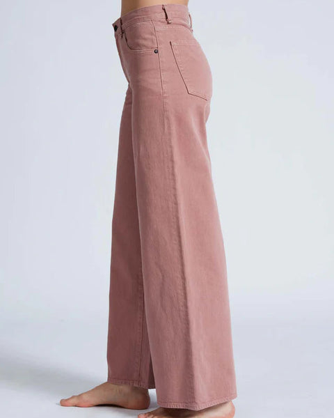 Atomic Wide Leg in Dusty Rose-Sea Biscuit Del Mar