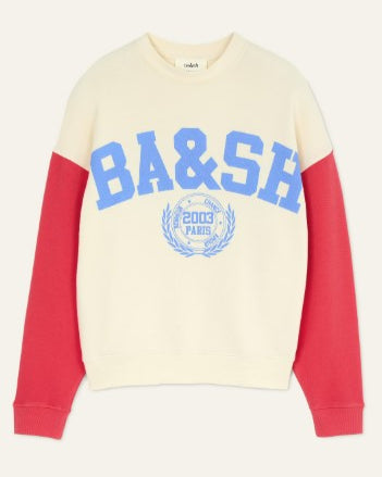 Benjamin Sweatshirt in Red-Sea Biscuit Del Mar