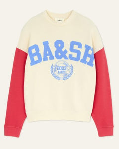 Benjamin Sweatshirt in Red-Sea Biscuit Del Mar