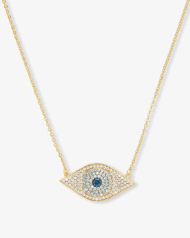 Blue Evil Eye Necklace-Sea Biscuit Del Mar