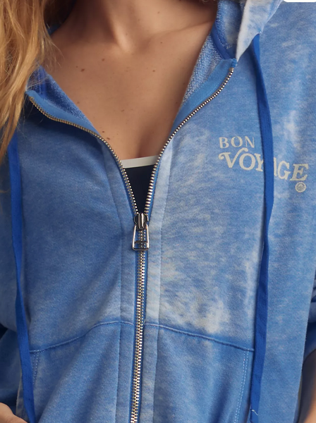 Bon Voyage Zip Hoodie-Sea Biscuit Del Mar