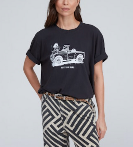 Boy Tee Printed | Not Your Girl-Sea Biscuit Del Mar