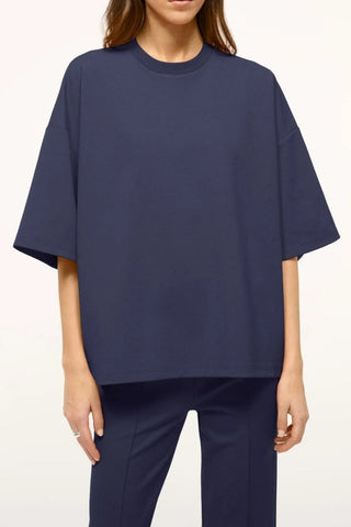 Capsule Top in Navy-Sea Biscuit Del Mar