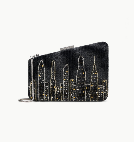 Carmella Beaded Clutch NYC Skyline | Staud-Sea Biscuit Del Mar