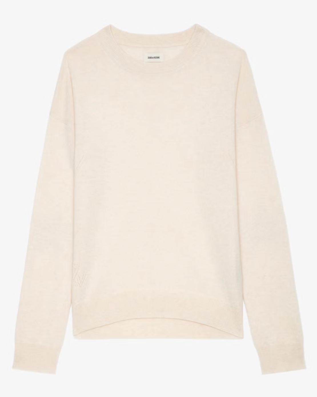 Cici Patch Cashmere Sweater-Sea Biscuit Del Mar