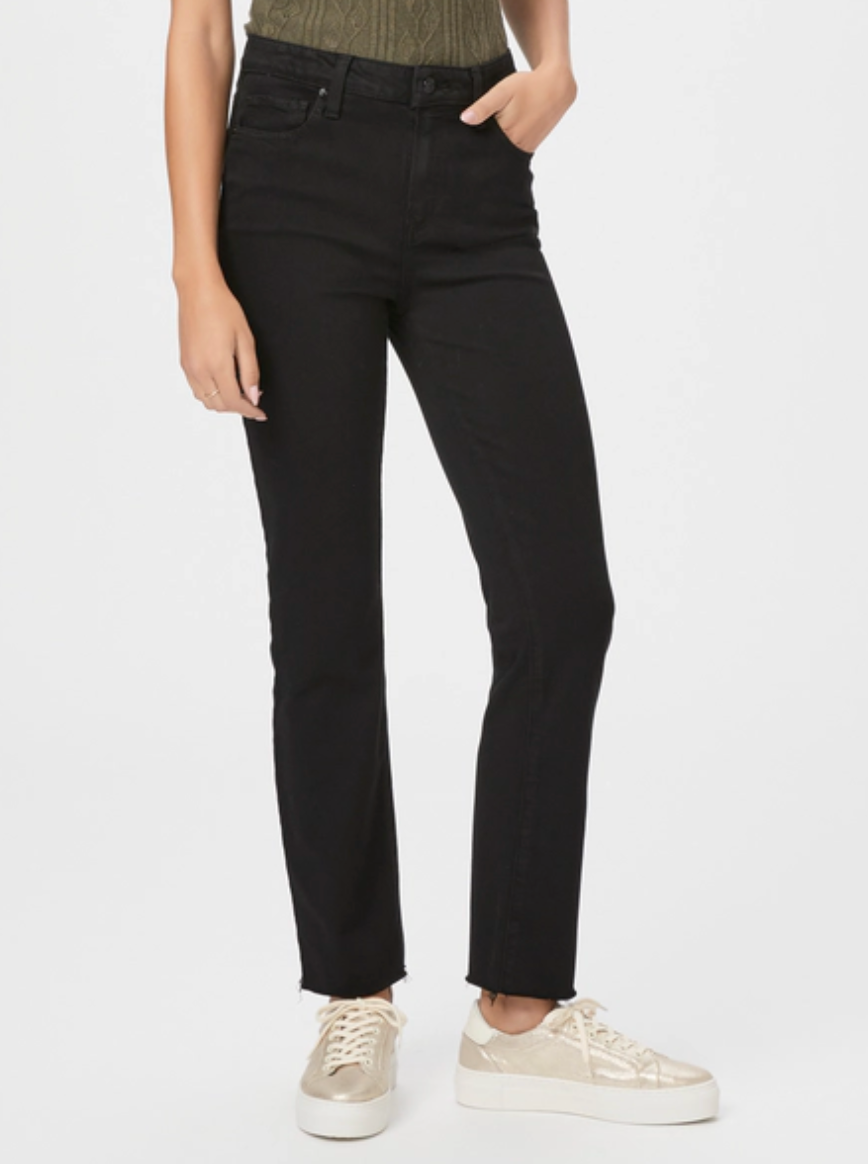 Cindy Clean Hem in Black Shadow | Paige-Sea Biscuit Del Mar