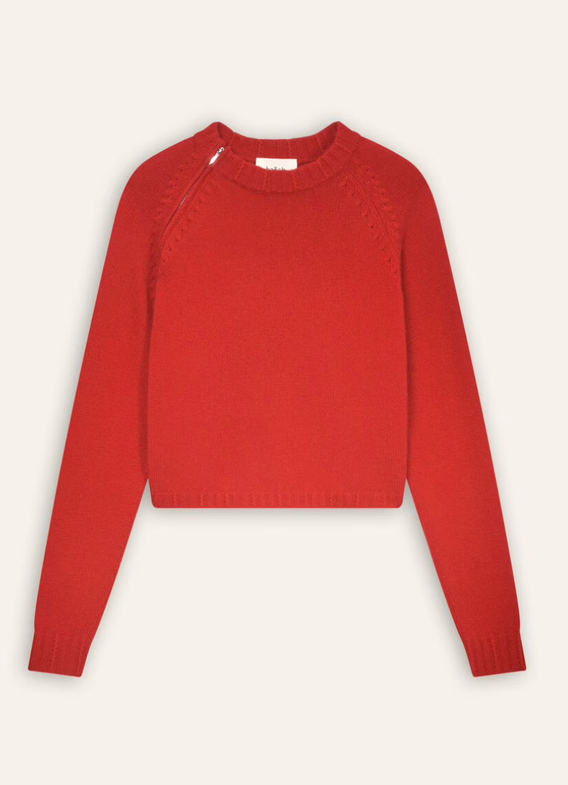 Corvy Cashmere Sweater | Ba&Sh-Sea Biscuit Del Mar