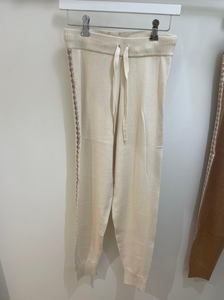 White Knit Lounge Pants