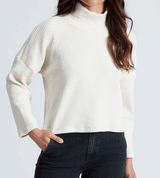 Crop Turtleneck Sweatshirt | ASKK NY-Sea Biscuit Del Mar