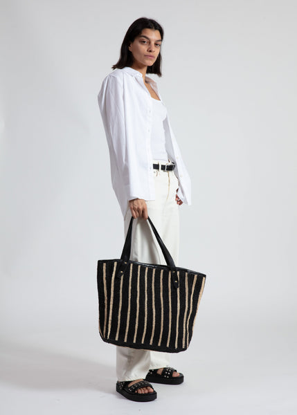 DAILY TOTE STRAW-Sea Biscuit Del Mar