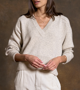 Eden Deep V Sweater | Rowan-Sea Biscuit Del Mar