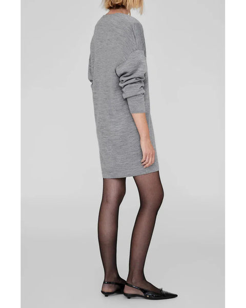 Essex Dress in Grey Melange-Sea Biscuit Del Mar