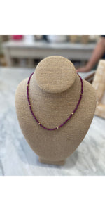 Faceted Ruby with Gold Fill-Sea Biscuit Del Mar