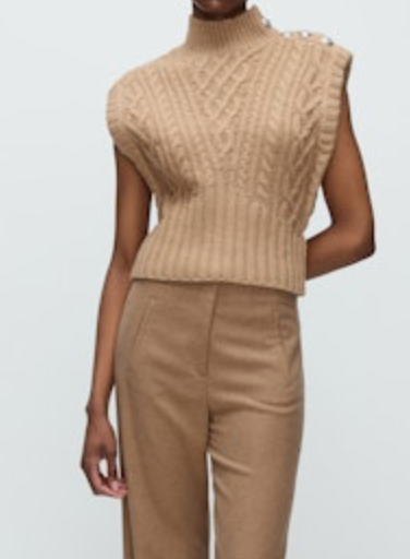 Holton Knit Vest - Russet | Veronica Beard-Sea Biscuit Del Mar