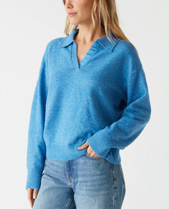 Jonas Johnny Collar Sweater | Michael Stars-Sea Biscuit Del Mar