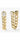 Julian Soft Chain Hoops - Gold/White Diamondettes-Sea Biscuit Del Mar