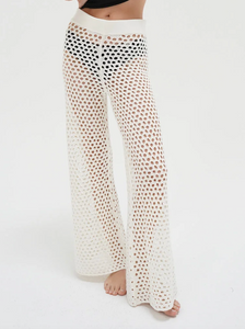 Kismet Open Knit Pant-Sea Biscuit Del Mar