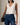 Eyelet Sailor Top | White