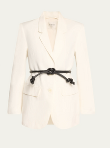 Lara Linen Jacket-Sea Biscuit Del Mar