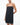 Laura Mini Linen Dress | Black-Sea Biscuit Del Mar