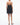 Laura Mini Linen Dress | Black-Sea Biscuit Del Mar