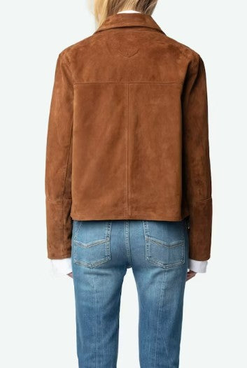 Lessa Suede Jacket-Sea Biscuit Del Mar