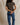 Lisa Fitted Cotton Tee | Dark Olive-Sea Biscuit Del Mar