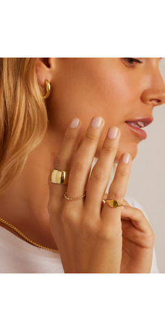 Lou Statement Ring-Sea Biscuit Del Mar