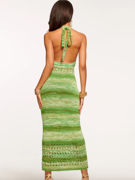 Lynne Knit Maxi Dress | Garden Stripe + Flax Stripe-Sea Biscuit Del Mar