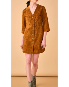 Marcus Suede Dress | Hunter Bell-Sea Biscuit Del Mar