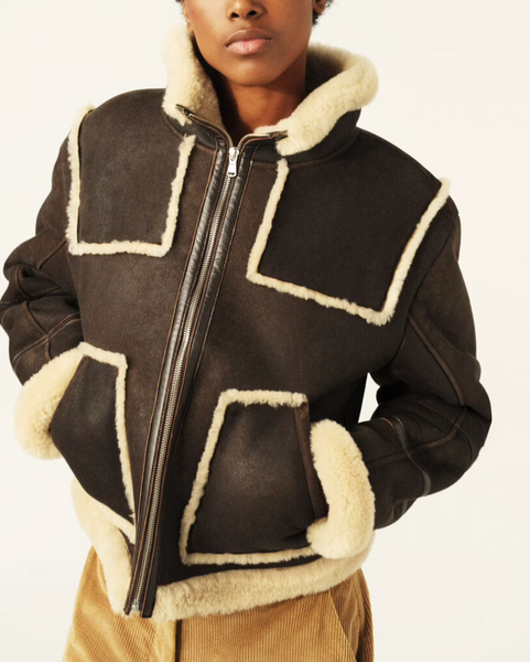 Melvin Shearling Jacket | Ba&Sh-Sea Biscuit Del Mar