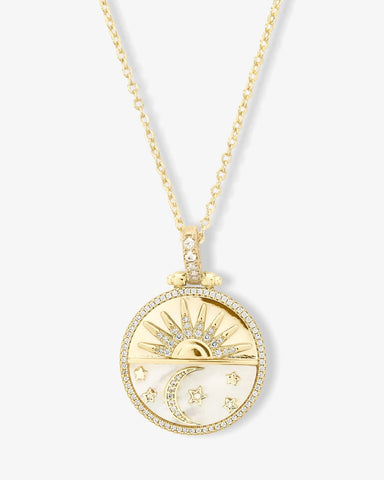 New Beginnings Medallion Necklace-Sea Biscuit Del Mar