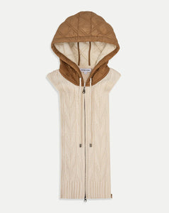 Orine Quilted Hoodie Dickey-Sea Biscuit Del Mar