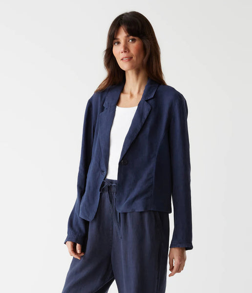 PEARSON RIBBED MIXED BLAZER-Sea Biscuit Del Mar