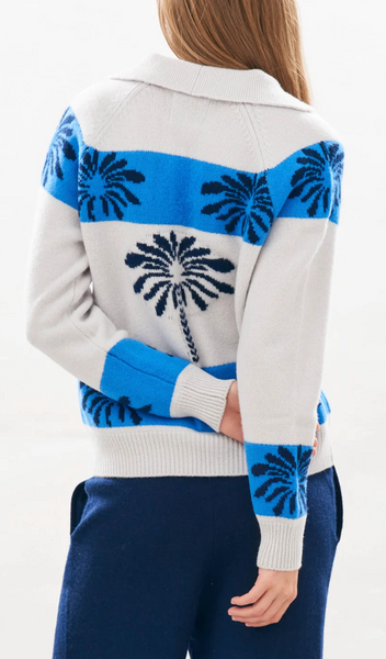 Palm Cardigan | JUMPER 1234-Sea Biscuit Del Mar