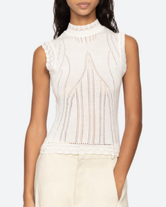 Paxton Knit Tank Top-Sea Biscuit Del Mar