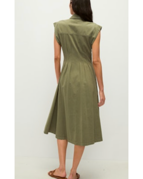 Ruben Dress in Army-Sea Biscuit Del Mar