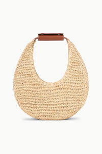 Moon Raffia Tote Bag in Natural/Tan