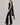 Scarf Tie Top | Black-Sea Biscuit Del Mar