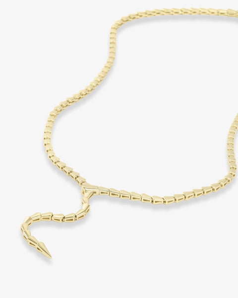 Serpent Lariat Necklace-Sea Biscuit Del Mar