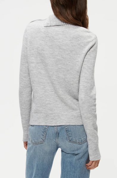 Sienna Turtleneck Sweater in Heather Grey | Michael Stars-Sea Biscuit Del Mar